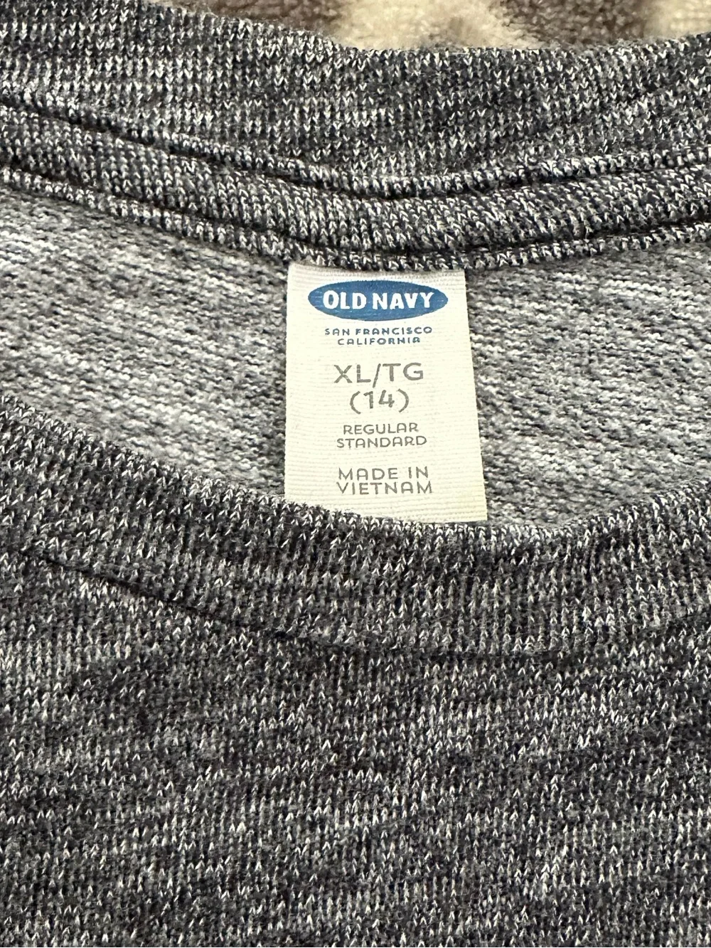 Old Navy WOW Kangaroo Long Sleeve Sweatshirt in Black Size XL 14 Girls